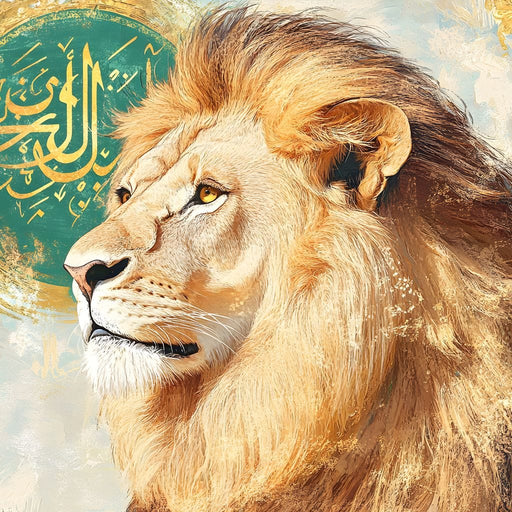 Golden Majestic Lion Canvas Print