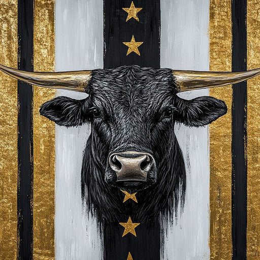 Majestic Bull Gold Standart Canvas Print