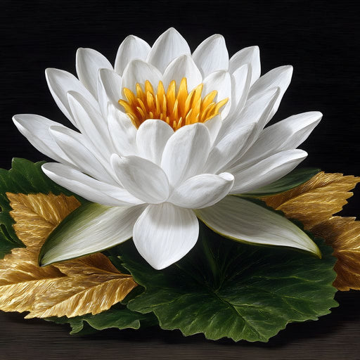 Radiant Lotus Elegance Canvas Print