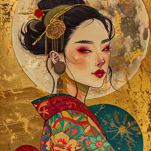 Celestial Empress Radiance Canvas Print