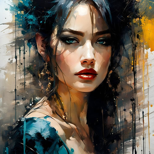 Female Portrait 0059 - Vizahn Burger Canvas Print