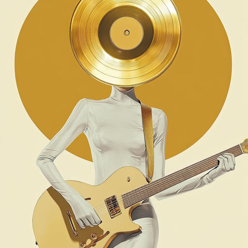 Golden Harmony Rhythm Euphoria - Neal Hackett Canvas Print