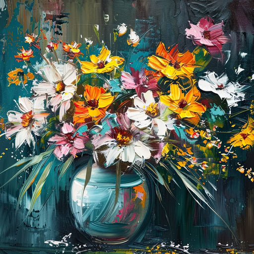 Bouquet of Wild Vibrance Canvas Print