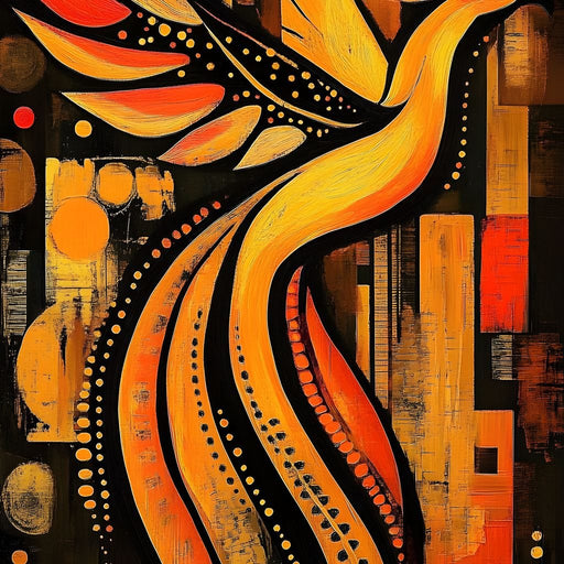 Phoenix in Golden Auras Canvas Print