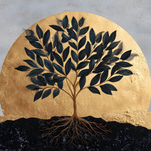 Golden Tree of Tranquility Canvas Print