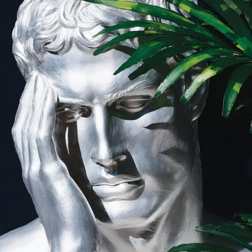 Man Reflecting Canvas Print