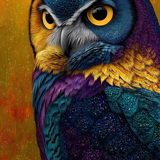 Radiant Nocturnal Guardian Owl Canvas Print