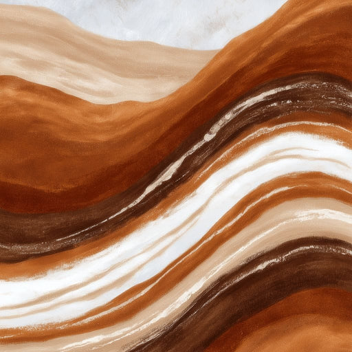 Desert Strata Flow Lines Canvas Print