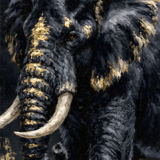 Gilded Majesty of the Wild Canvas Print