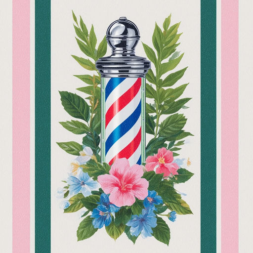 Tropical Barber Pole Bouquet Canvas Print