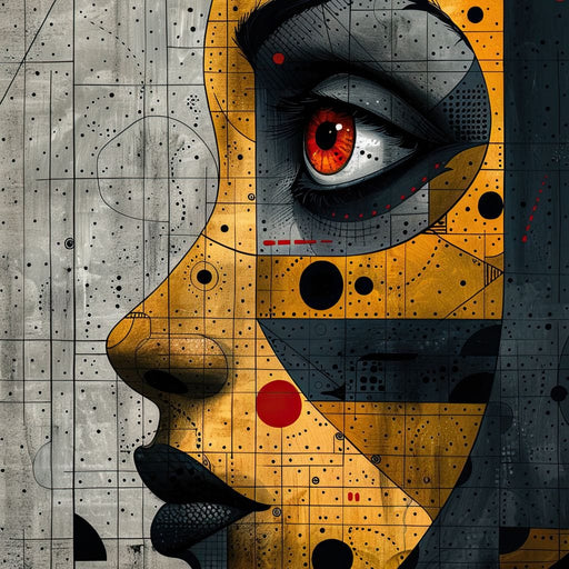 Mechanized Visage Unveiled - Cole Williams Canvas Print