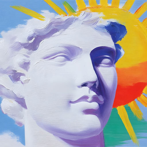 Sunlit Marble Dreamscape Canvas Print