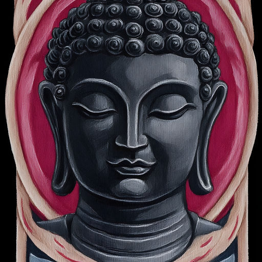 Buddha Tranquil Blossom Reflection Canvas Print