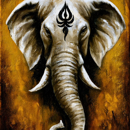 Sacred Wisdom Of The Tusker Canvas Print