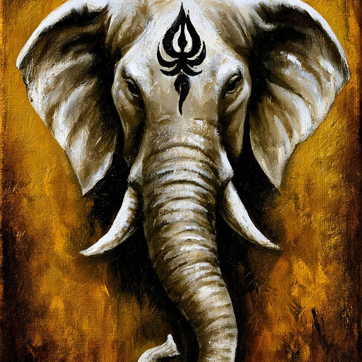 Sacred Wisdom Of The Tusker Canvas Print