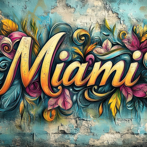 Miami Floral Wonder Canvas Print