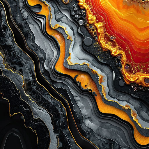 Magmatic Flux Convergence Canvas Print