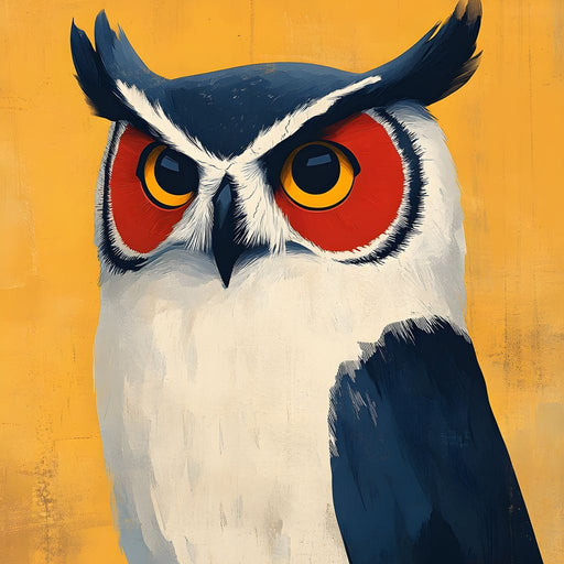 Nocturnal Owl Elegance Unfolds Canvas Print