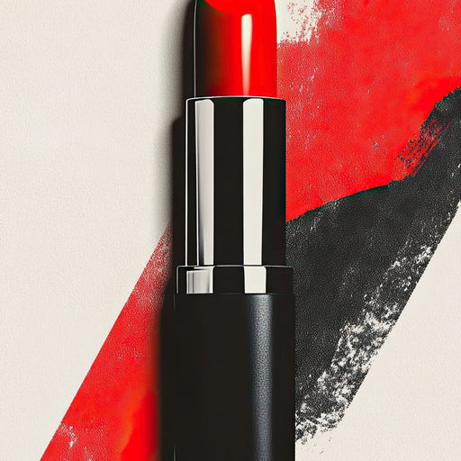 Radiant Lipstick Allure on Canvas Print