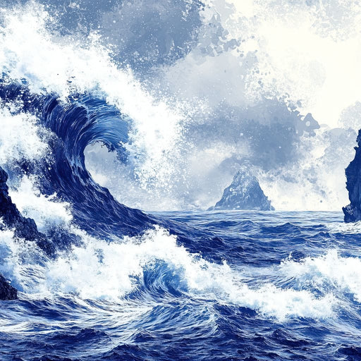 Ocean Symphony of Waves Canvas Print