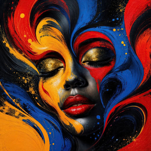 The Face Becomes Emotion - TooplesArt Canvas Print