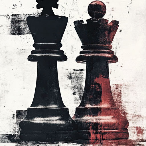 Chess Kings Encounter Majesty Canvas Print