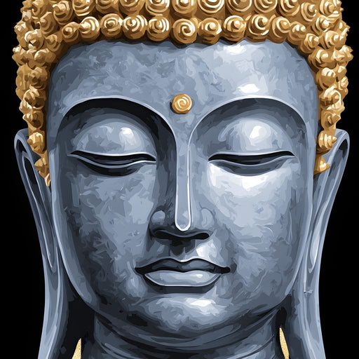 Radiant Buddha Tranquility Path Canvas Print