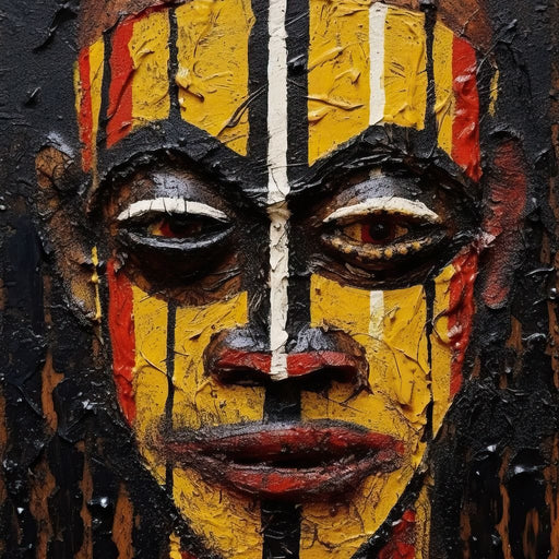 Tribal Mask 09 - Sakeem Gibbs Canvas Print