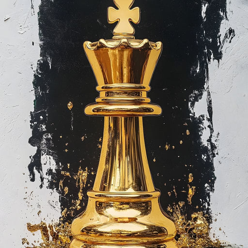Golden Chess Splendor Canvas Print
