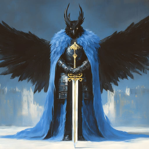 Guardian of the Midnight Realm Canvas Print