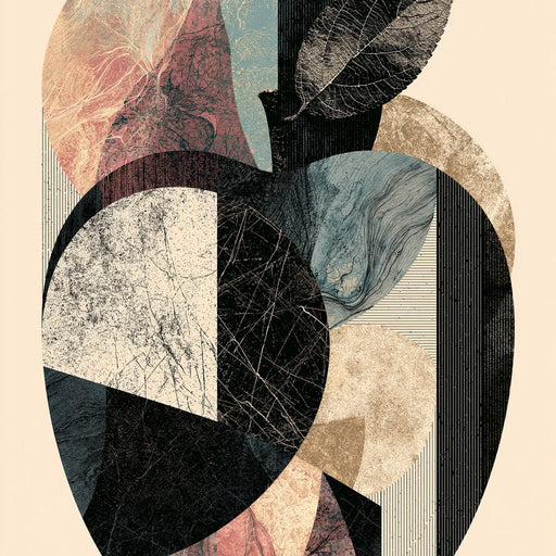 Geometric Harvest Of Forgotten Apple Canvas Print