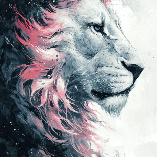 Majestic Pink Mane Monarch Canvas Print