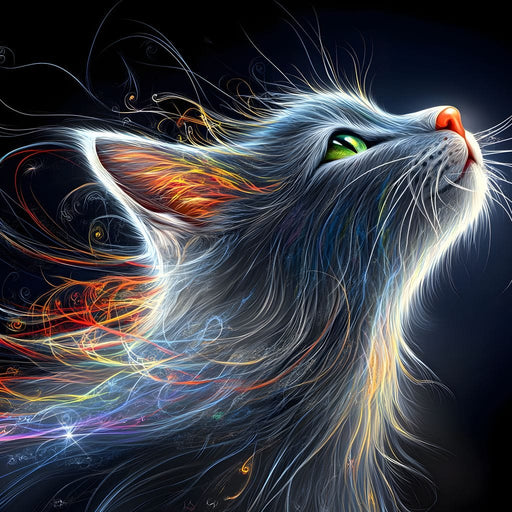 Whiskers of Celestial Flame Canvas Print