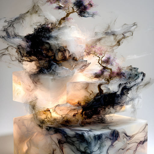 Celestial Bonsai Ascension Canvas Print