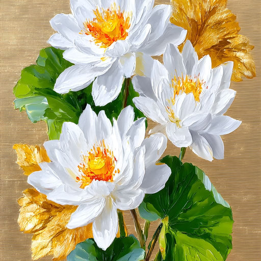 Golden Lotus Dreams Unfold Canvas Print