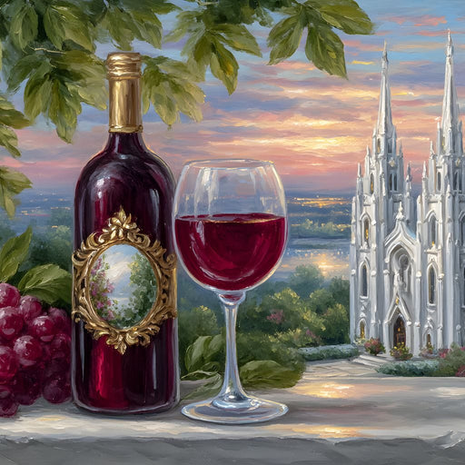 Sunset Vineyard Reverie Canvas Print