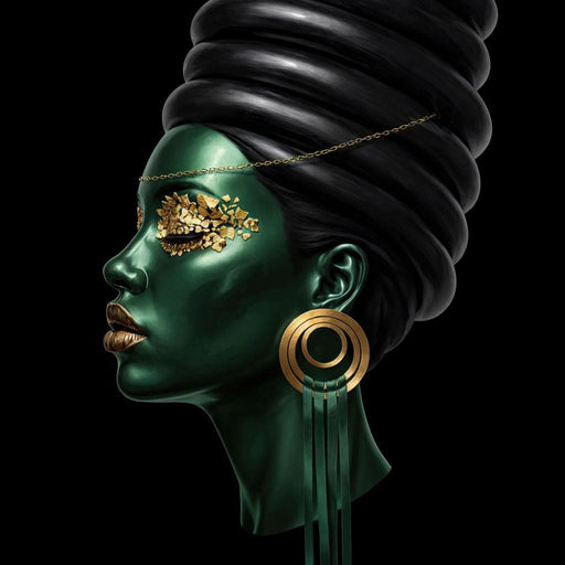Emerald Empress - TooplesArt Canvas Print