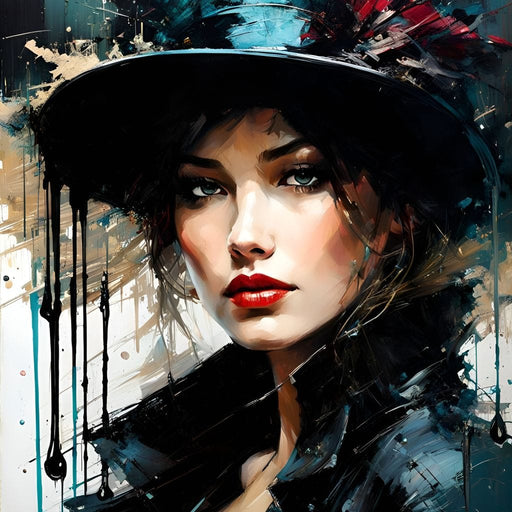 Female Portrait 0055 - Vizahn Burger Canvas Print