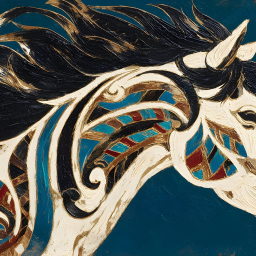 Galloping Tapestry Elegance - Alicia Smith Canvas Print