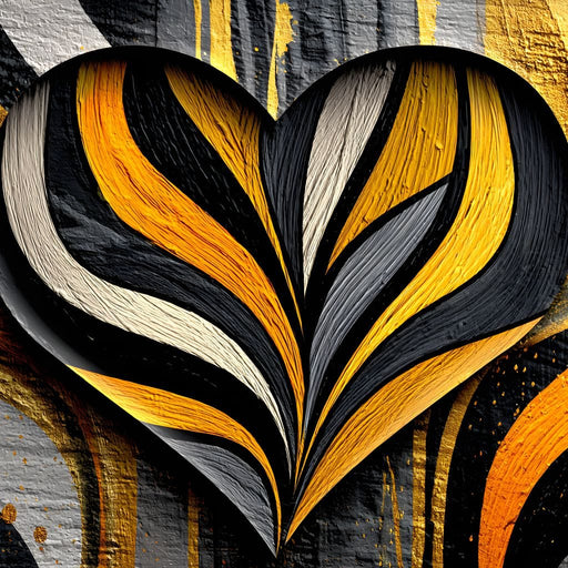 Golden Heartbeat Essence Canvas Print