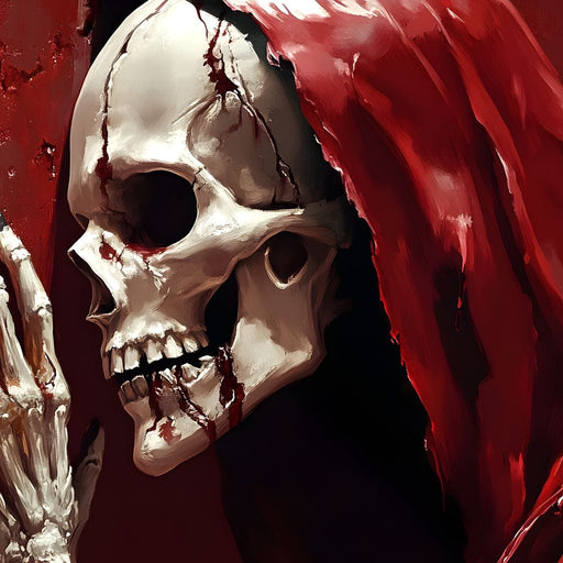 Skeletons Shroud of Silence Canvas Print