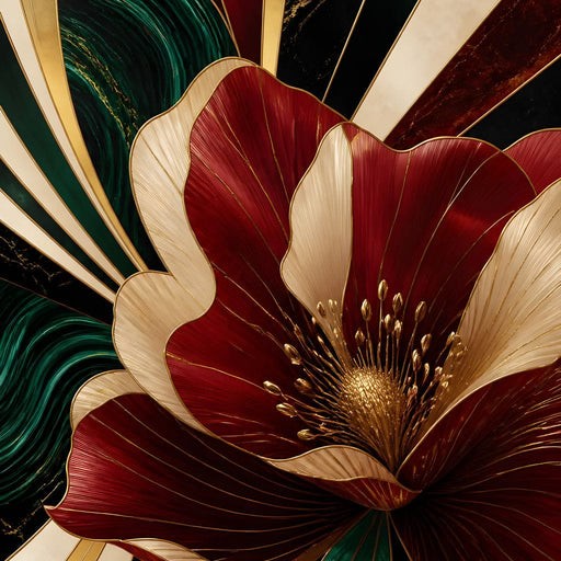 Gilded Petals Of Luxury Canvas Print