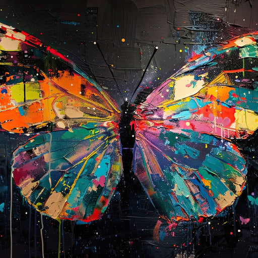 Enchanted Butterfly Mosaic Canvas Print