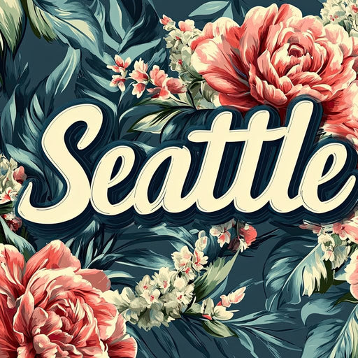 Seattle Floral Symphony Canvas Print