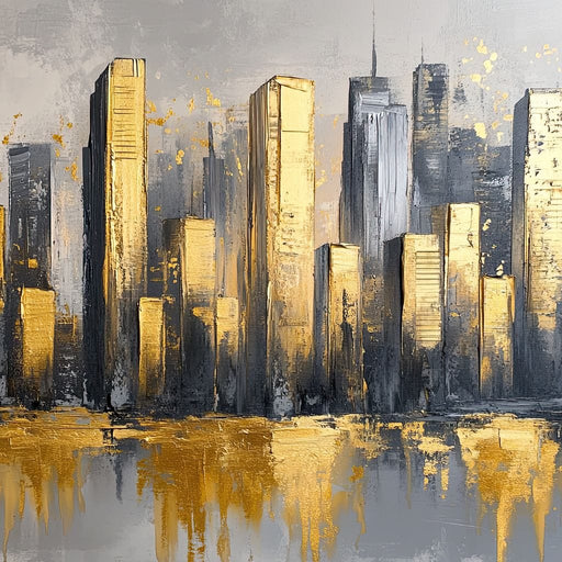 Golden Skyline Awakening Canvas Print