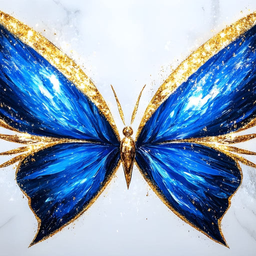 Radiant Butterfly Flight Fantasy Canvas Print