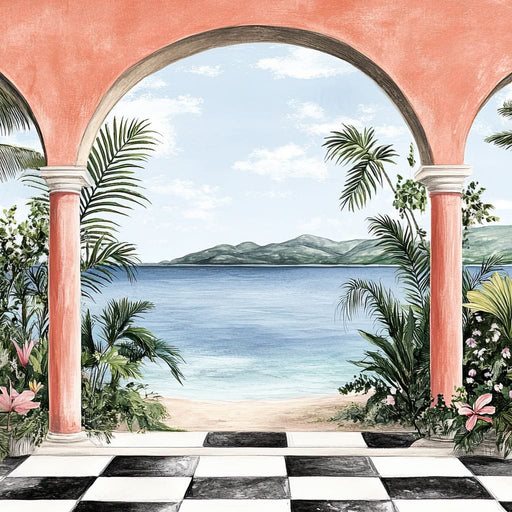 Tropical Archway Canvas Print