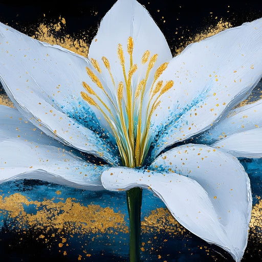 Golden Blossom Splendor Canvas Print