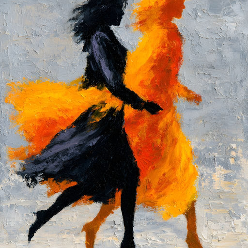Orange Shadow Canvas Print