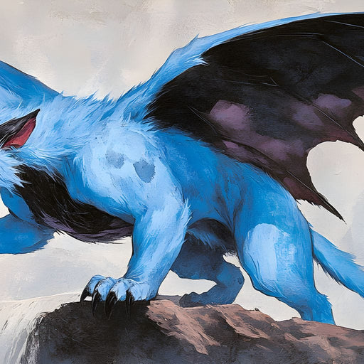 Majestic Winged Guardian Canvas Print